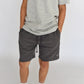 waffle short - charcoal