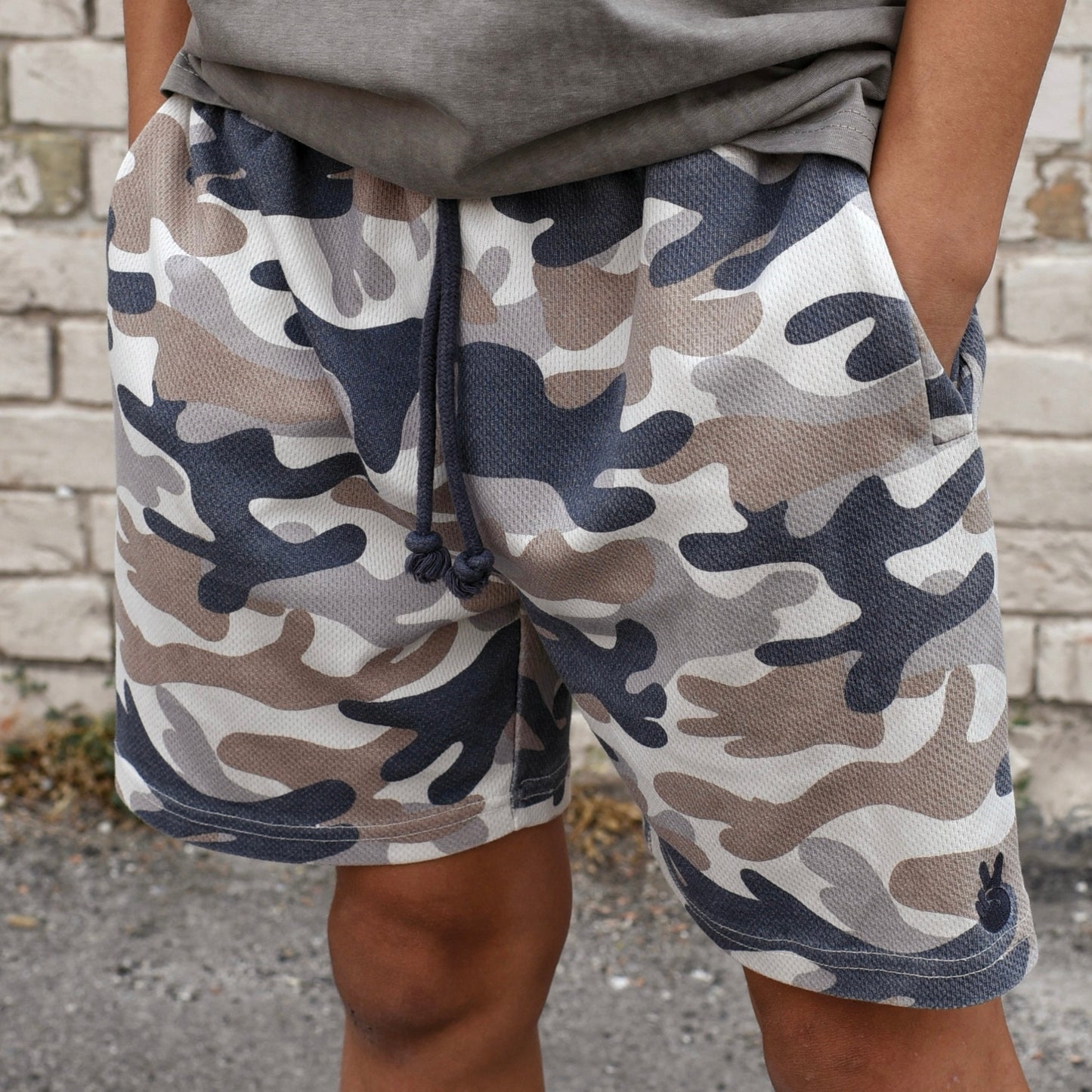 mesh shorts - camo