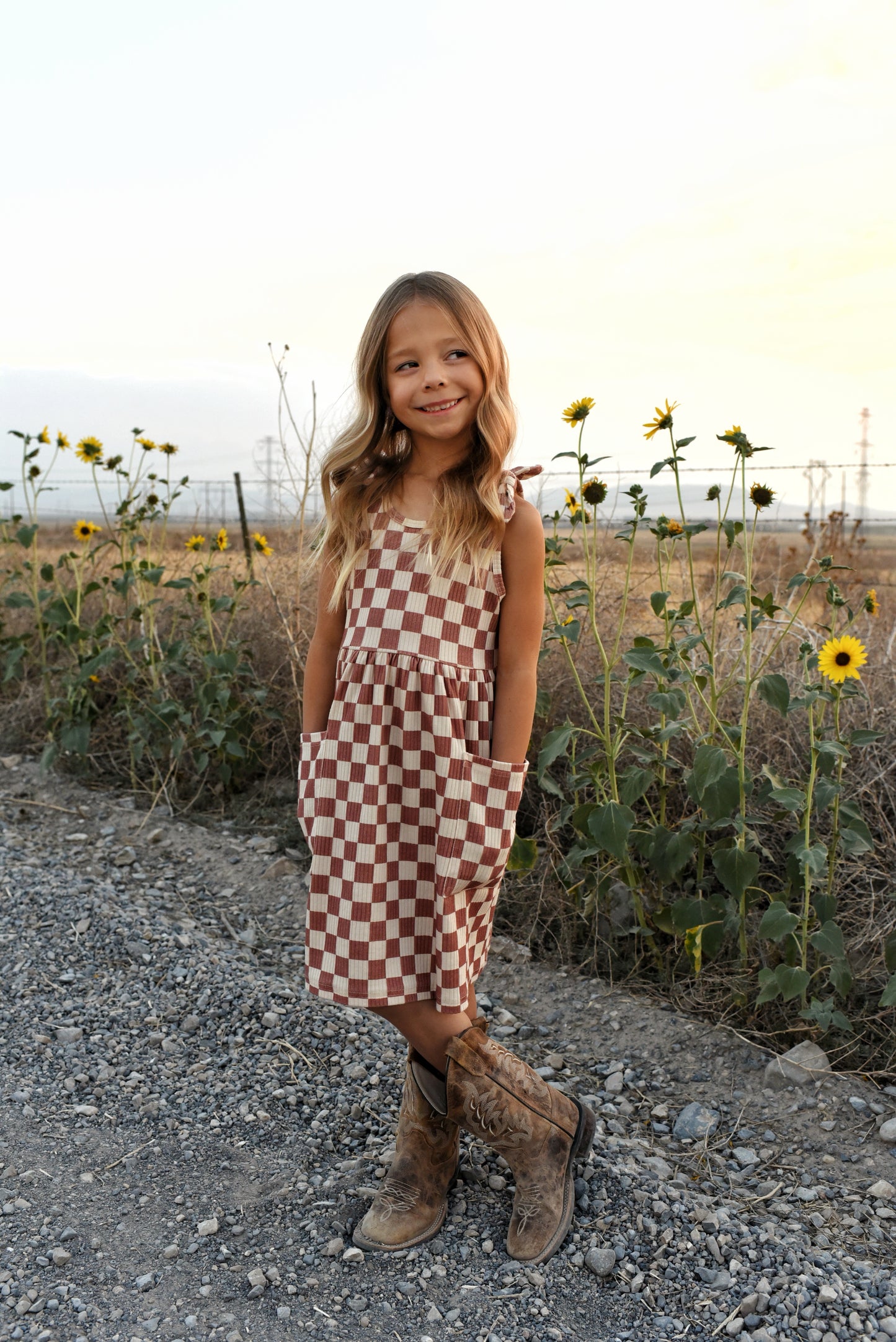 ribbed tank dress - rust check