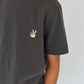 tee - washed black