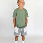 tee - heathered green