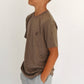tee - heathered brown