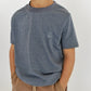 tee - heathered blue