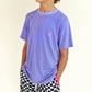 tee - heather purple