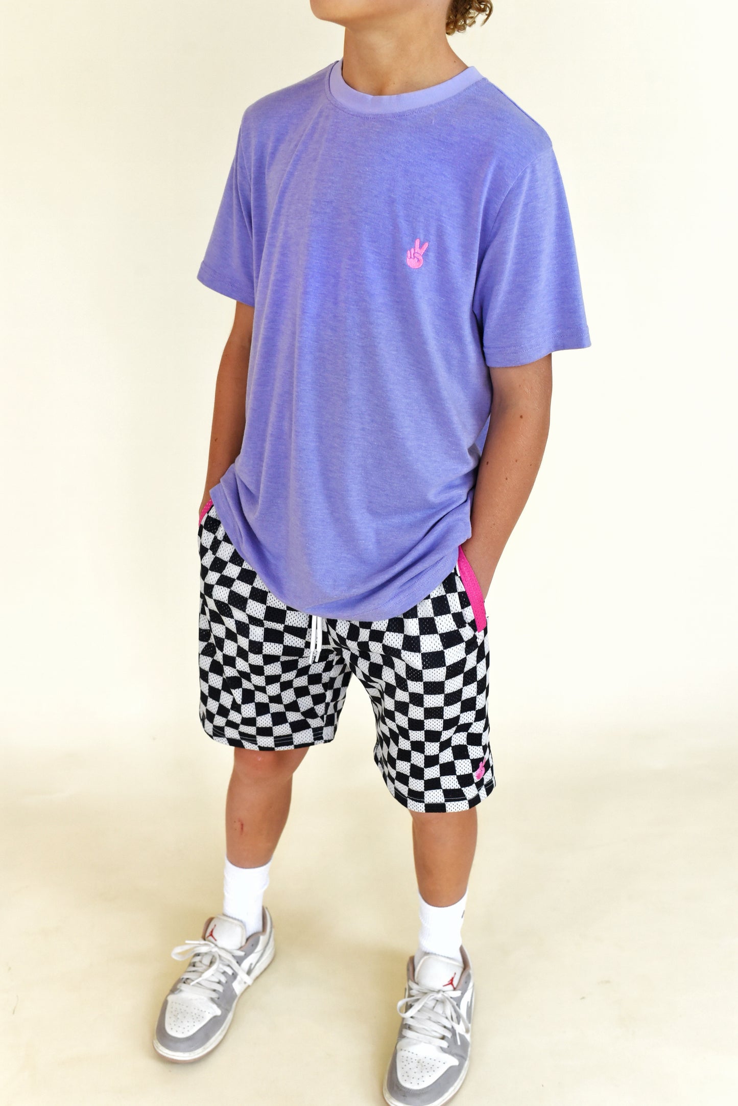 tee - heather purple