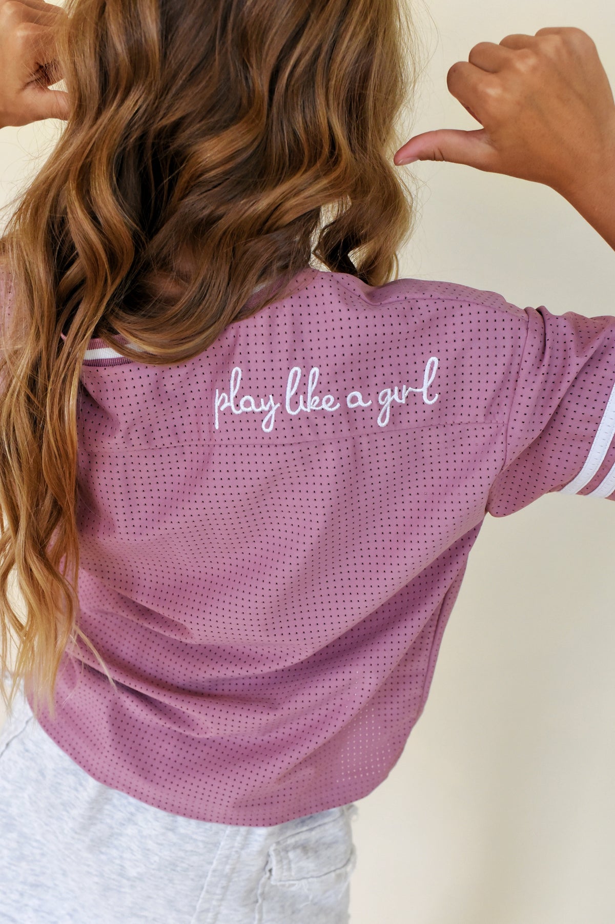 boxy jersey - rosy pink