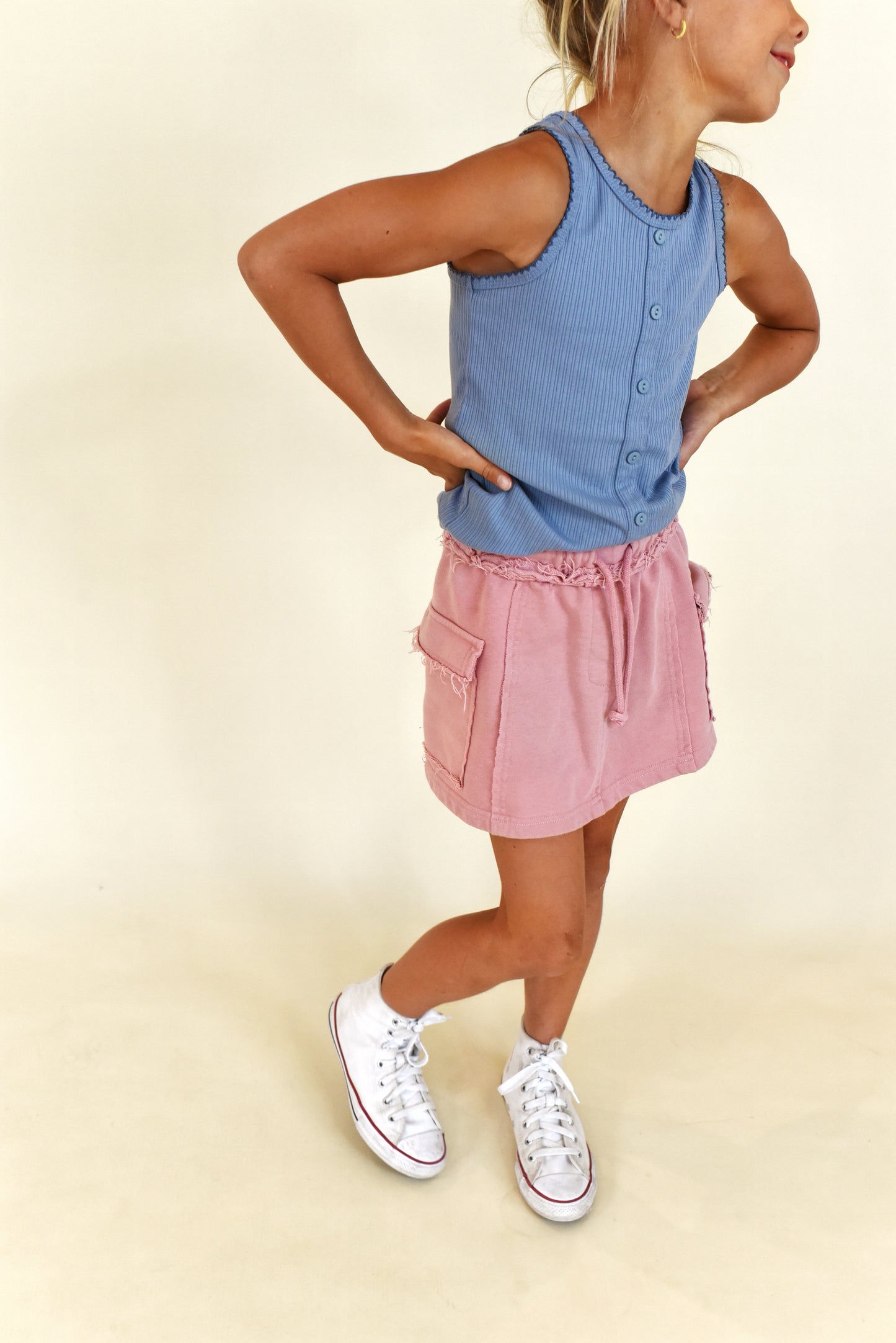 skirt - dusty pink