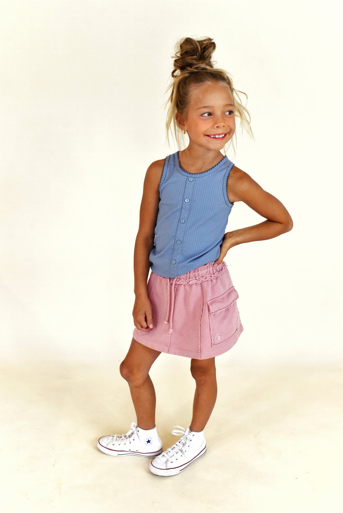 skirt - dusty pink