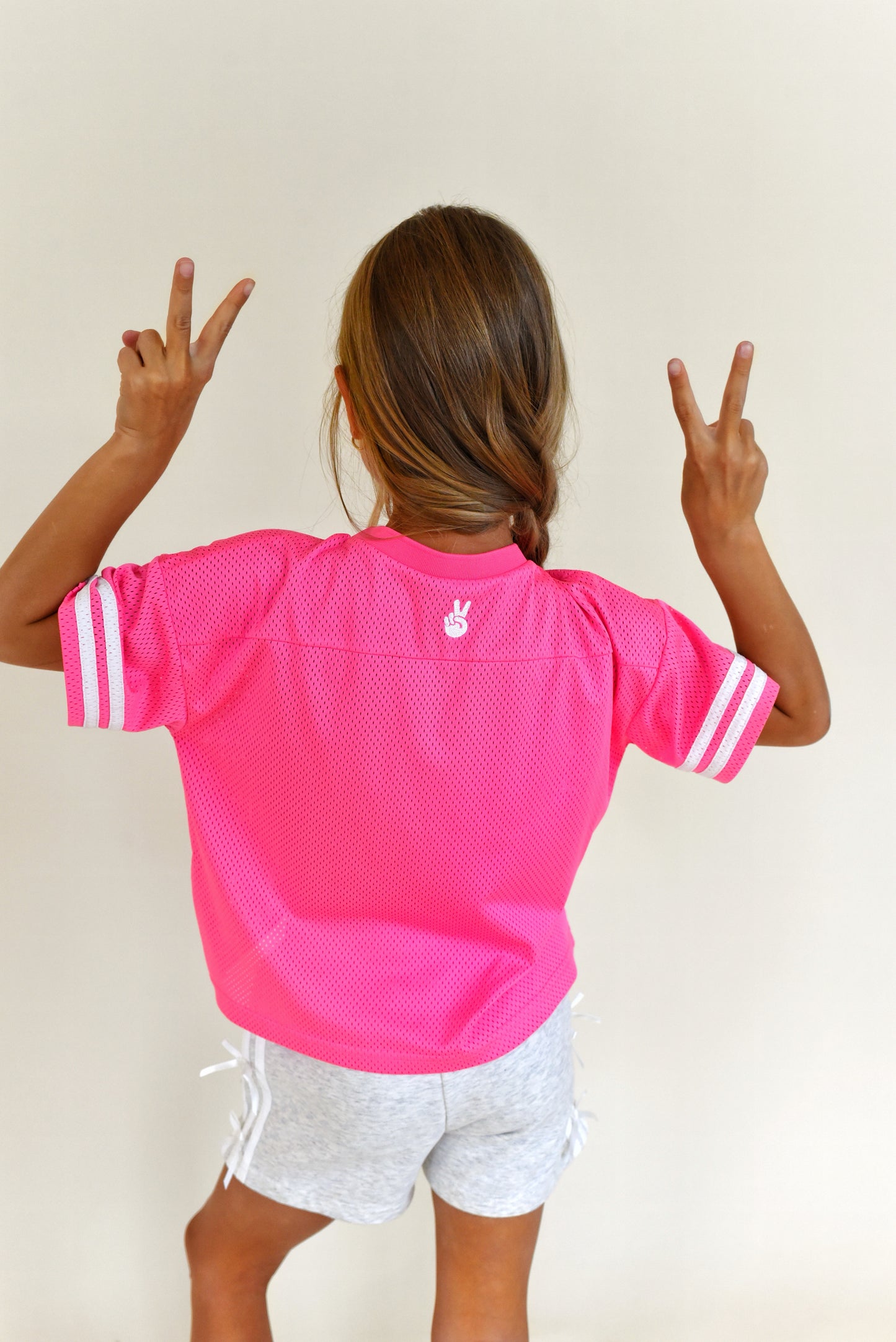 boxy jersey - hot pink