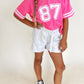 girls fleece short - bows