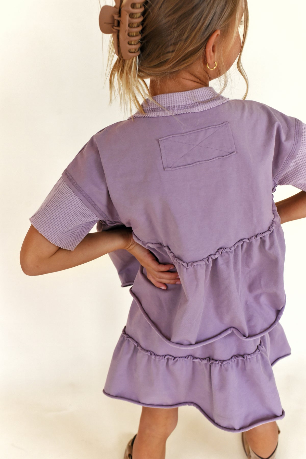 peplum + skirt set - purple