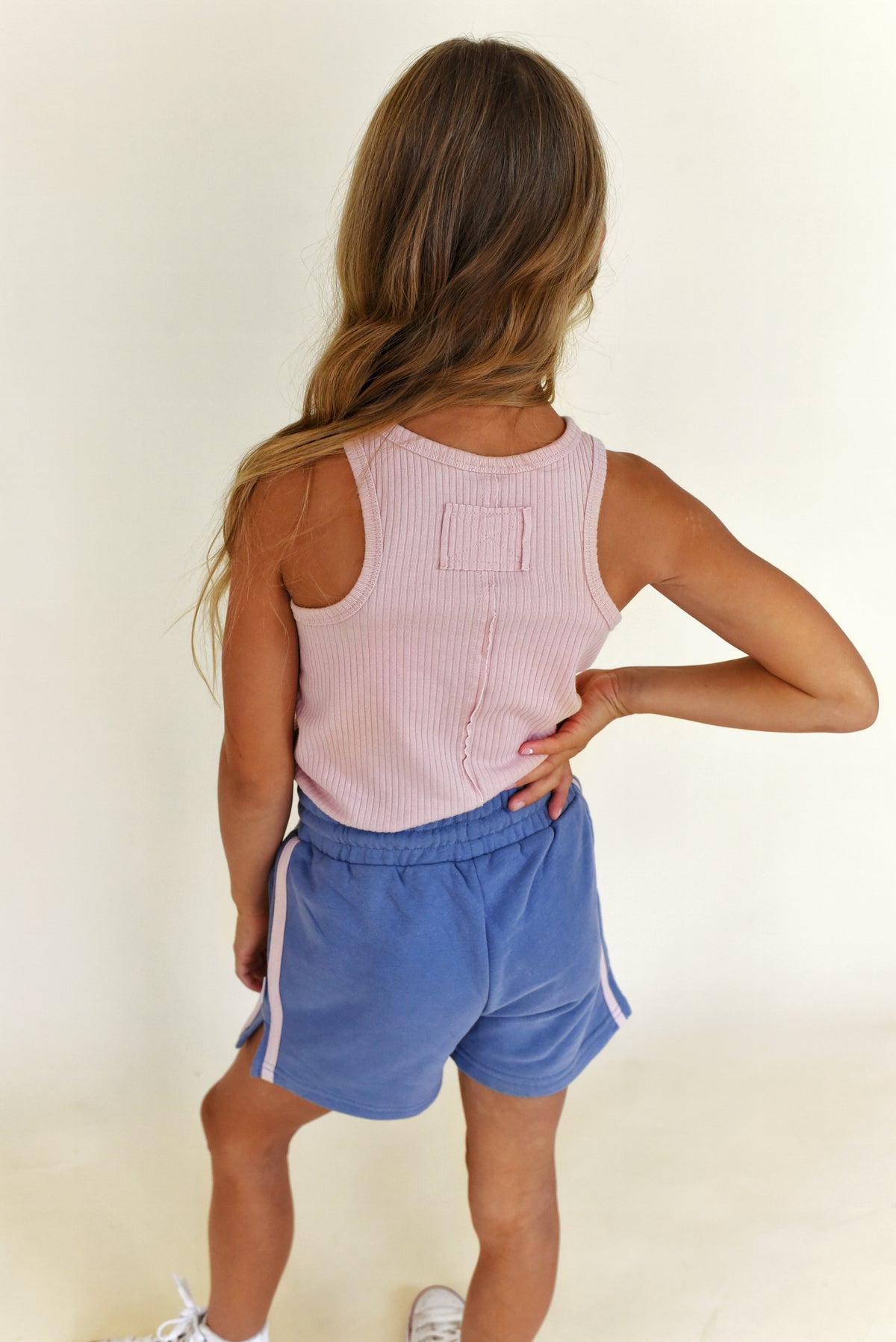 girl set - dusty pink + blue