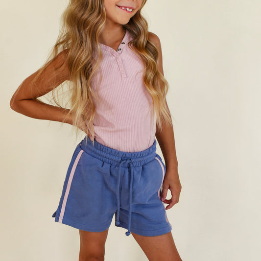girl set - dusty pink + blue