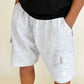 waffle short - heather grey