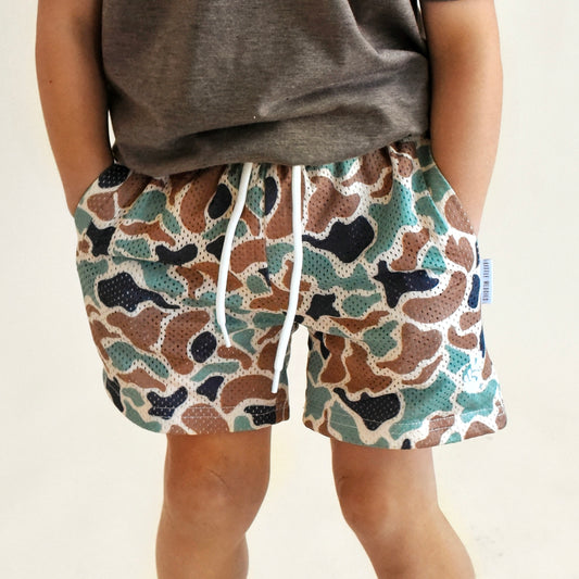 mesh short - spotted camo