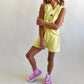 sweater vest set - yellow