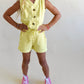 sweater vest set - yellow