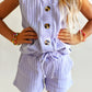 sweater vest set - lavender
