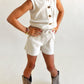 sweater vest set - cream