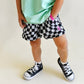 mesh short - wavy check