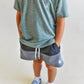 mesh short - grey colorblock