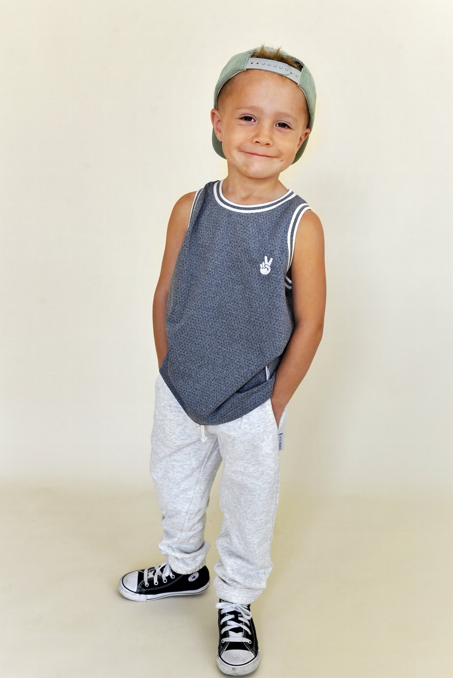 jersey - heathered grey