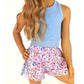 active - blue floral
