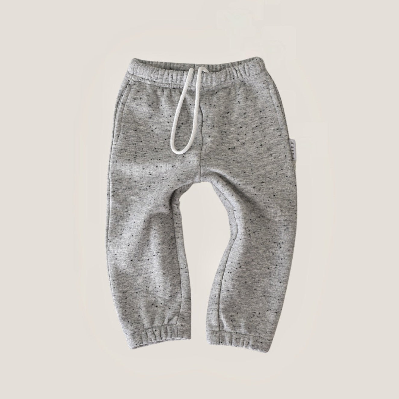 pocket joggers - speckled grey