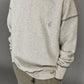 crew sweatshirt - raw seam