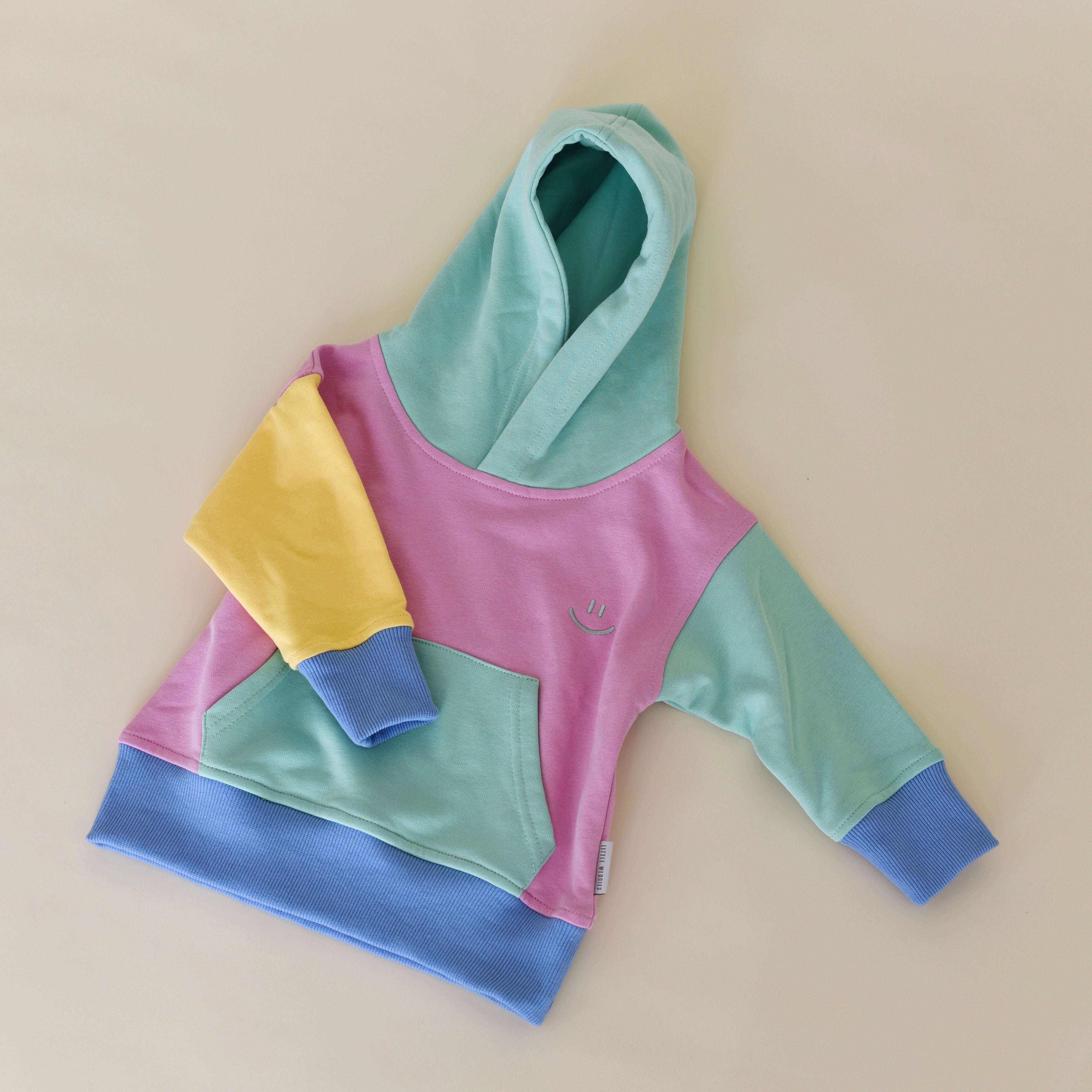 hoodie pastel colorblock Little Wedgies