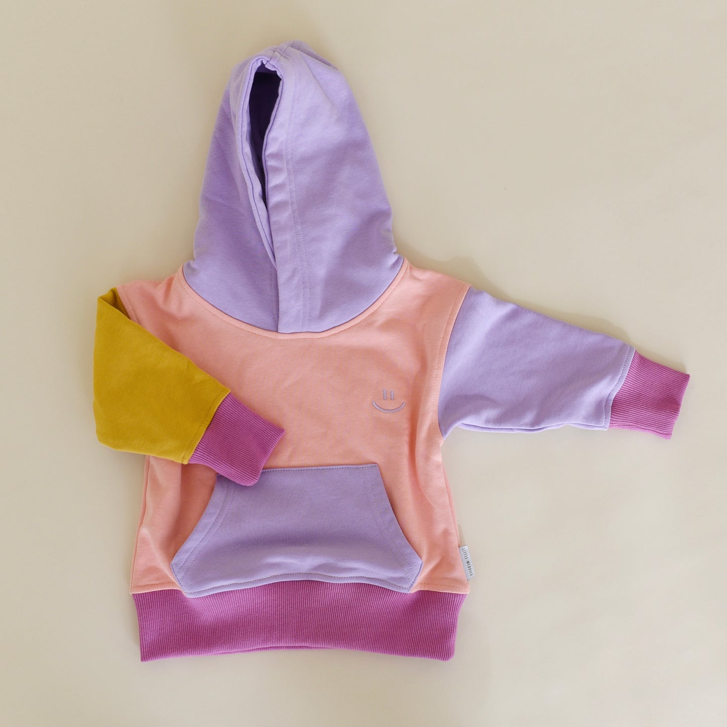 hoodie - purple colorblock