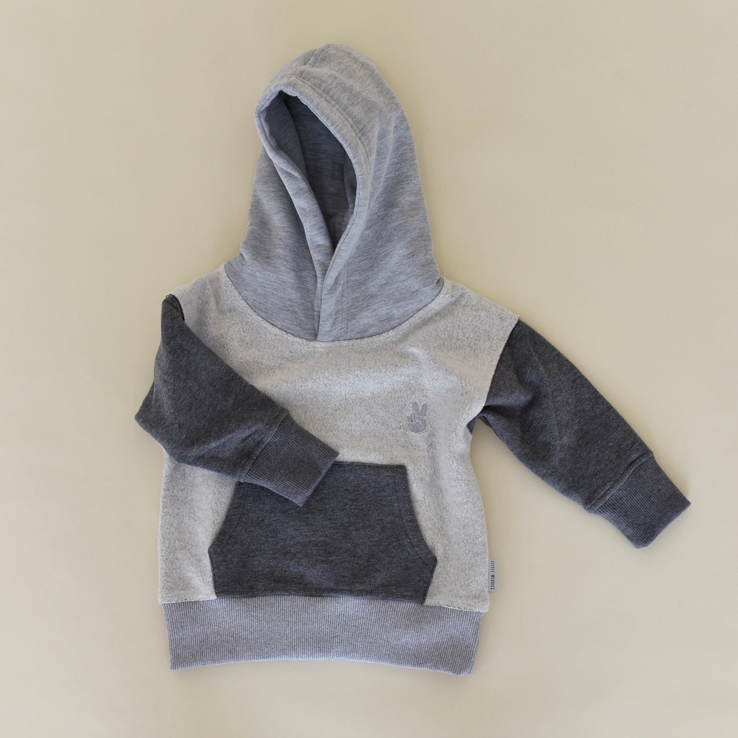 hoodie - reverse grey