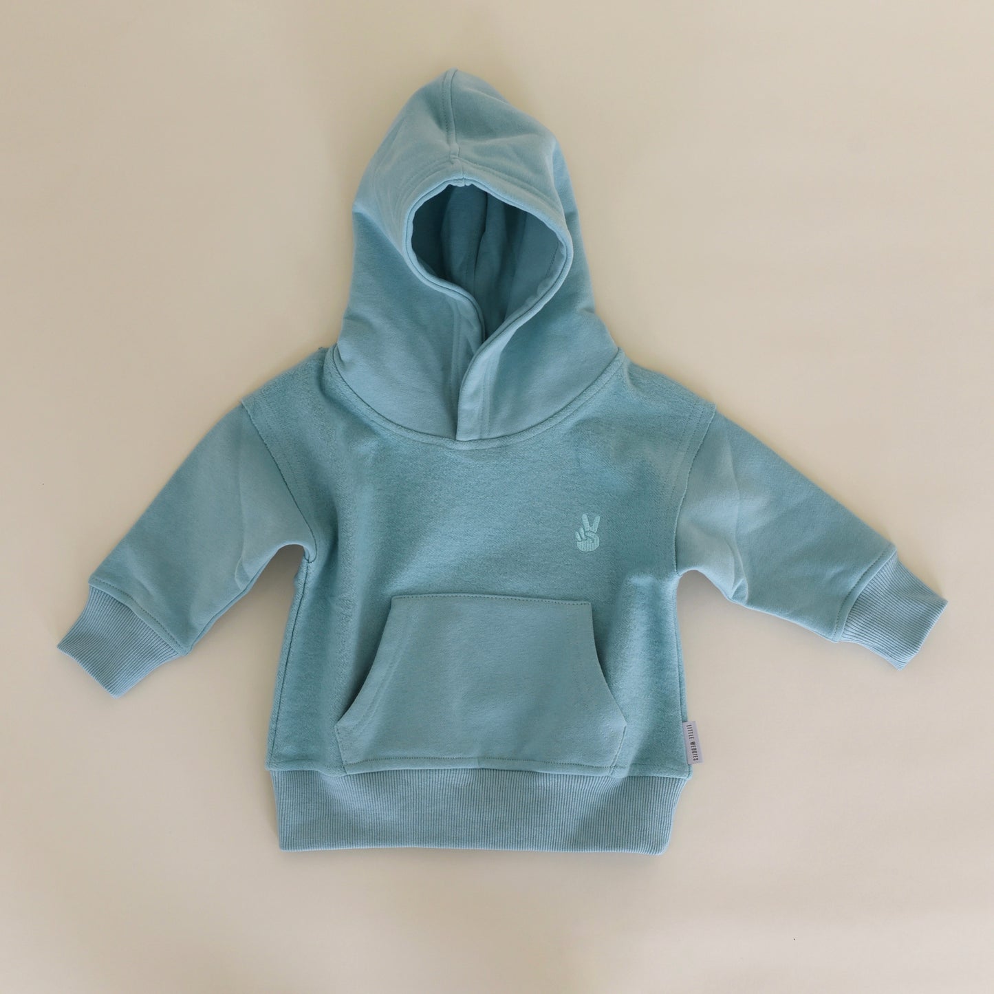 hoodie - reverse teal