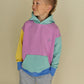 hoodie - pastel colorblock