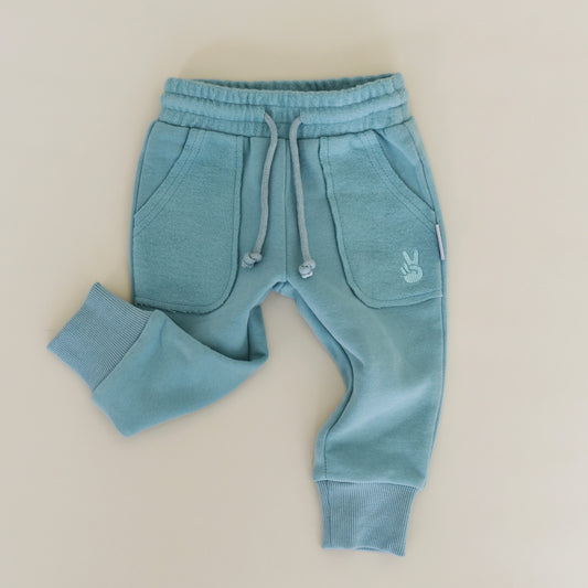 pocket joggers - reverse teal