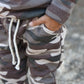 pocket joggers - brown camo (SEE SIZING NOTE)