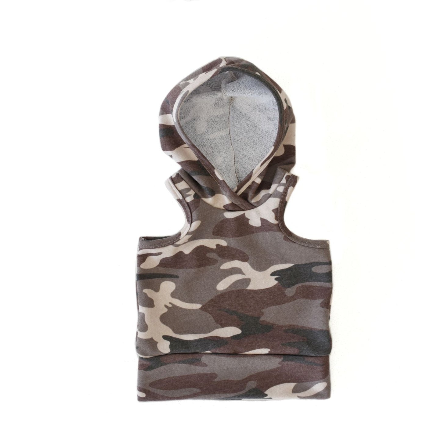sleeveless - brown camo (SEE SIZING NOTE)