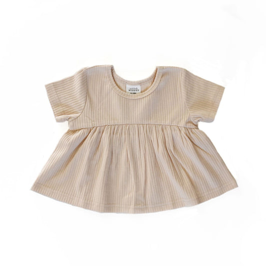 peplum top - cream
