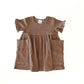 pocket dress - brown