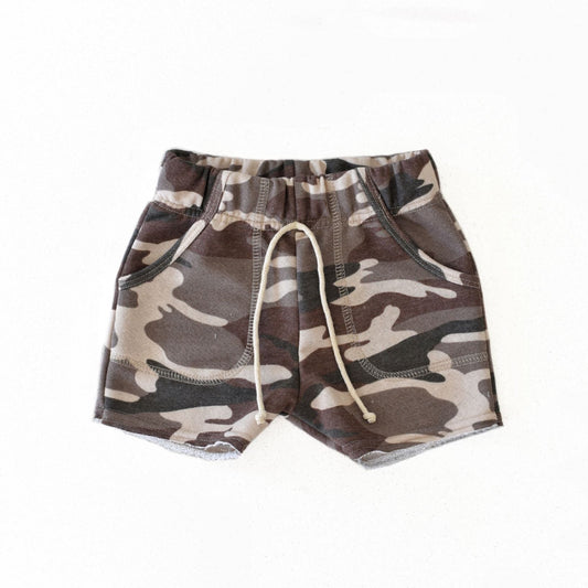 sk8 shorts - brown camo (SEE SIZING NOTE)
