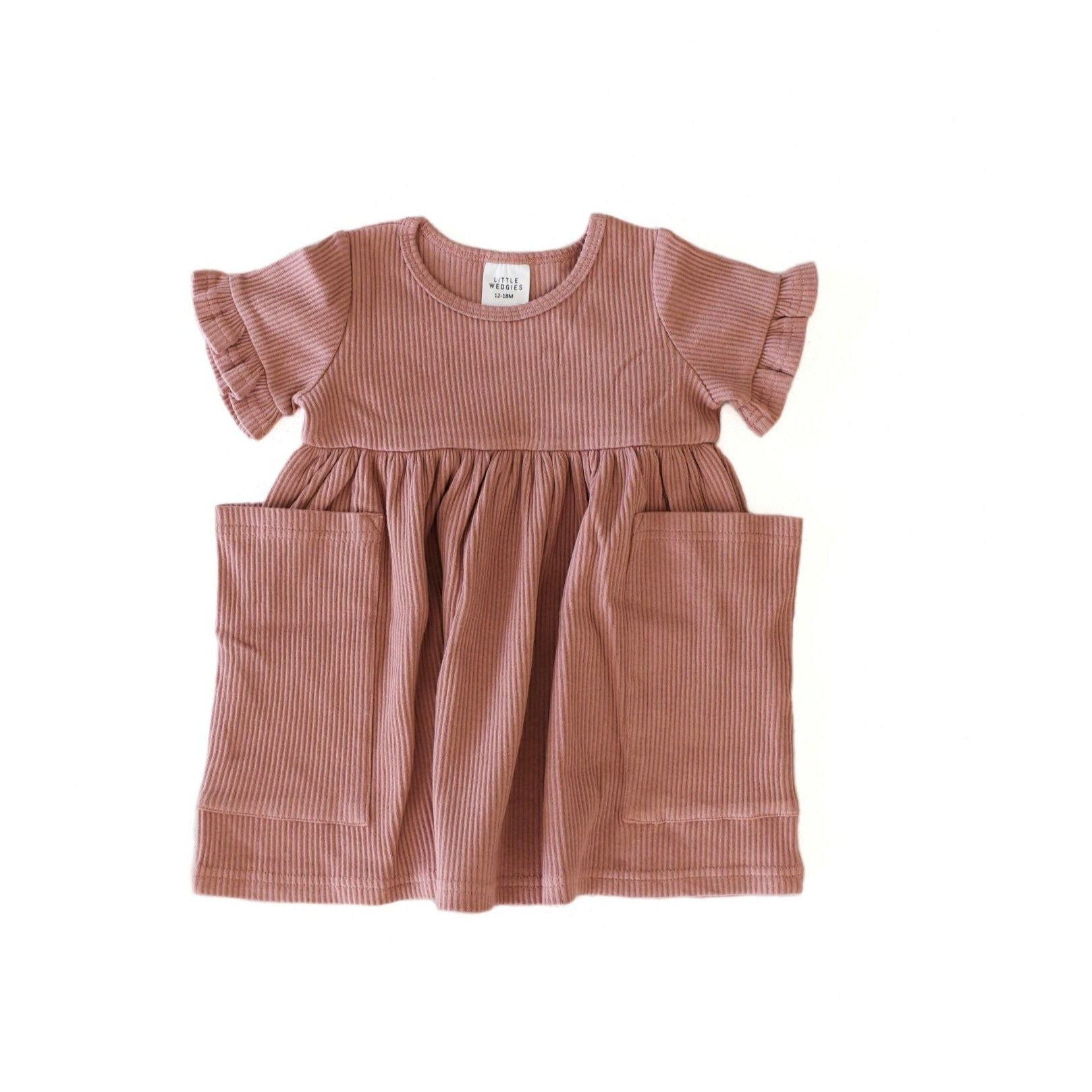 pocket dress - brown – Little Wedgies